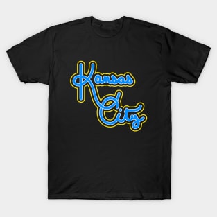 Vintage Kansas City Summers Hand Drawn Script For KCMO Locals T-Shirt